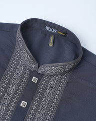 Regular Fit Embroidered Blended Fabric Formal Panjabi