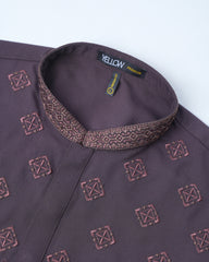 Regular Fit Embroidered Blended Fabric Formal Panjabi