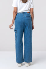 Wide-Leg High-Waist Denim