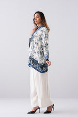 Oversized Digital Printed Viscose Top - Mystika
