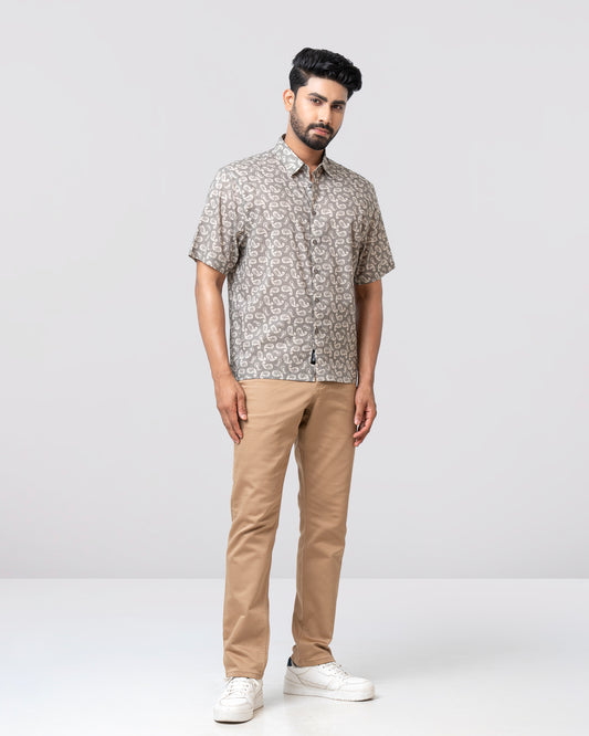 Relaxed Fit Printed Casual Shirt