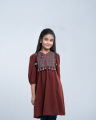 Princess Modal Embroidered Ethnic Kurti (2-4 Years)