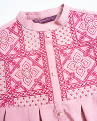 Princess Embroidered Ethnic Frock (6-8 Years)