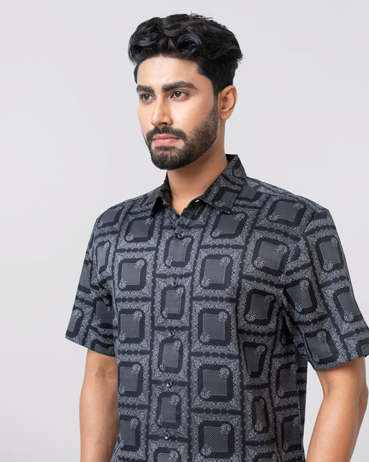 Relaxed Fit Printed Casual Shirt