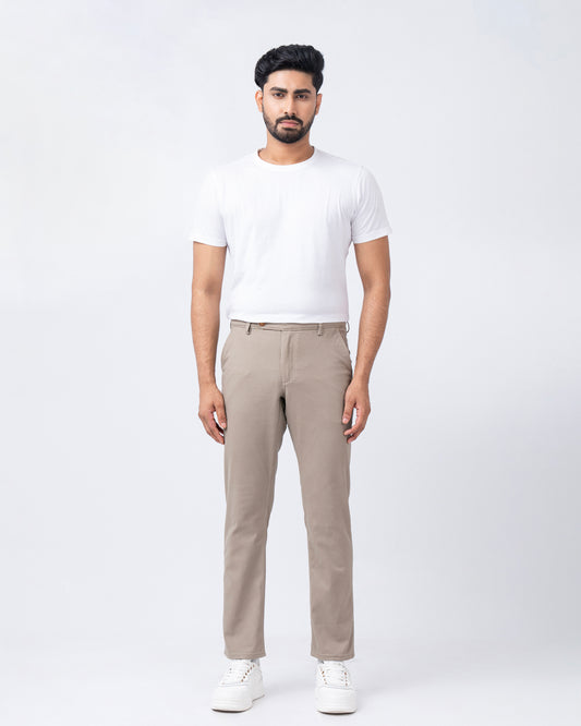 Regular Fit Solid Chinos
