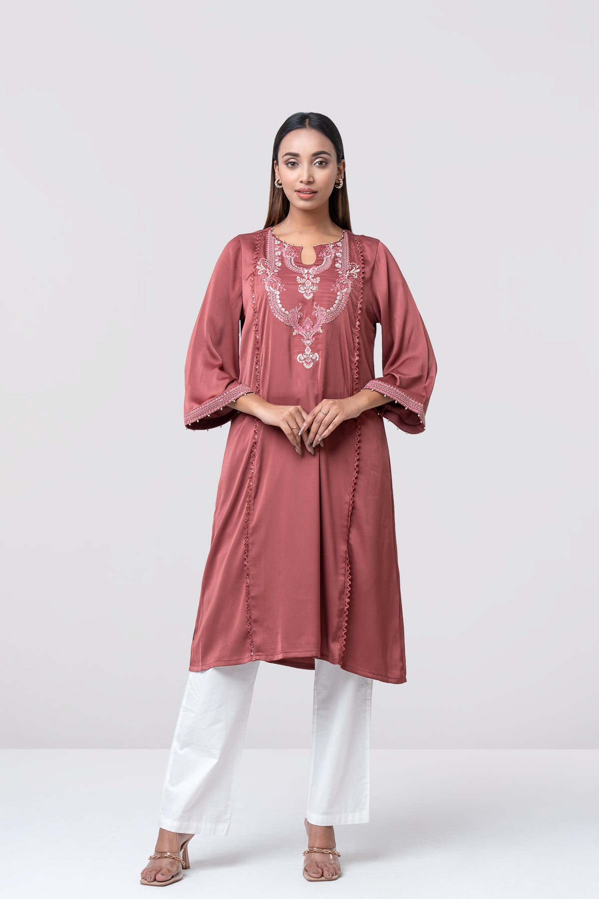 Smart Fit Embroidered Ethnic Kurta
