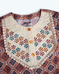 Newborn Girls' Ethnic Set (3-6 Months)