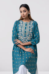 Smart Fit Embroidered Viscose Ethnic Kurti