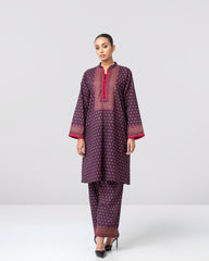 Relaxed Fit Printed Two-Piece Ethnic Set