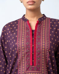 Relaxed Fit Printed Two-Piece Ethnic Set