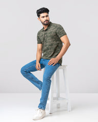 Regular Fit Printed Polo Shirt