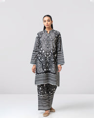 Relaxed Fit Printed Two-Piece Ethnic Set