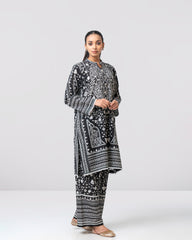 Relaxed Fit Printed Two-Piece Ethnic Set
