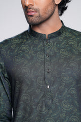 Slim Fit Semi-Formal Jacquard Panjabi