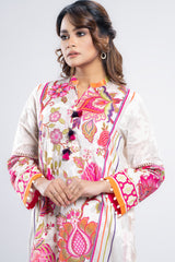 Ready-to-Wear Three Piece Lawn with Chiffon Dupatta