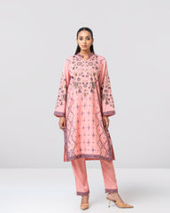 Smart Fit Embroidered Two-Piece Ethnic Set