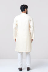 Regular Fit Embroidered Semi-Formal Panjabi