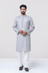 Regular Fit Embroidered Semi-Formal Panjabi
