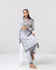 Smart Fit Embroidered Two-Piece Ethnic Set