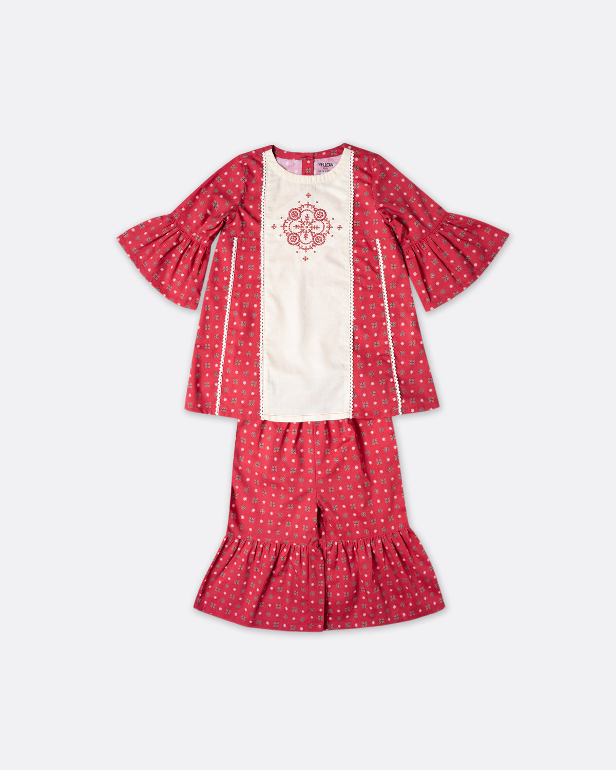 Newborn Girls' Ethnic Set (3-6 Months)
