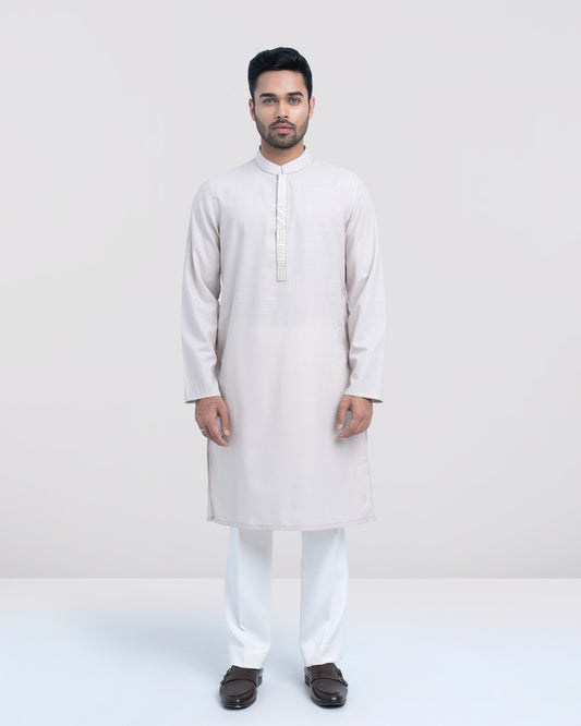 Regular Fit Embroidered Semi-Formal Panjabi