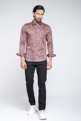 Slim Fit Printed Casual Shirt