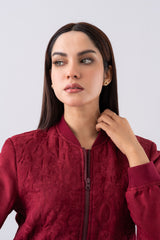 Regular Fit Embroidered Bomber Jacket