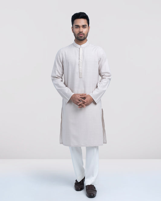 Regular Fit Embroidered Semi-Formal Panjabi