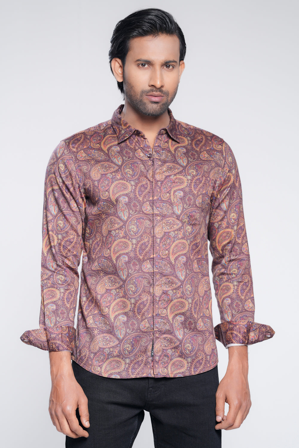 Slim Fit Printed Casual Shirt