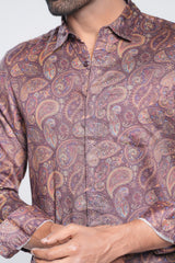 Slim Fit Printed Casual Shirt