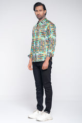 Regular Fit Tropical Printed Casual Shirt