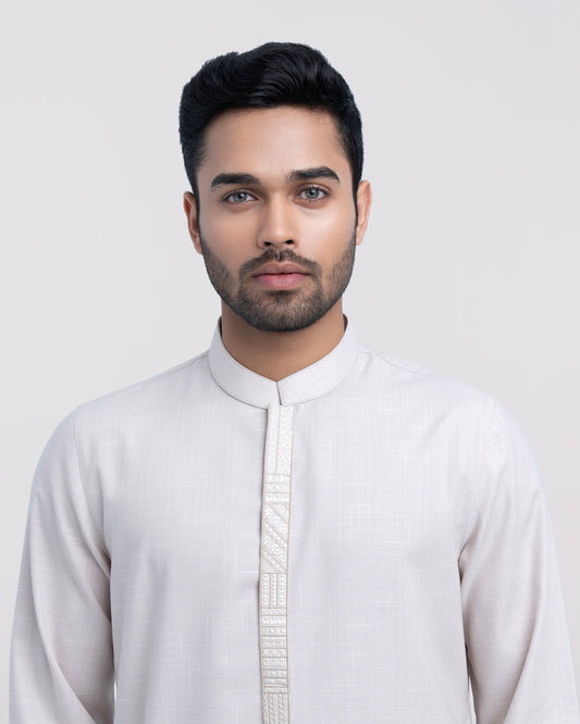 Regular Fit Embroidered Semi-Formal Panjabi
