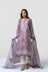 Smart Fit Embroidered and Printed Two-Piece Lawn