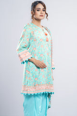 Ready-to-Wear Three-Piece Salwar Kameez with Chiffon Dupatta