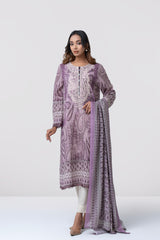 Smart Fit Embroidered and Printed Two-Piece Lawn