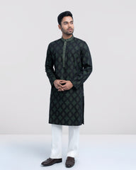 Regular Fit Embroidered Semi-Formal Panjabi