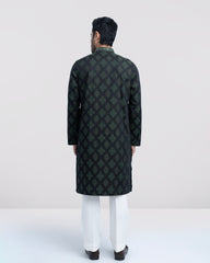 Regular Fit Embroidered Semi-Formal Panjabi