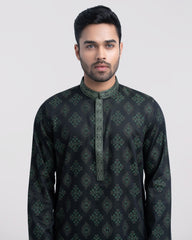 Regular Fit Embroidered Semi-Formal Panjabi