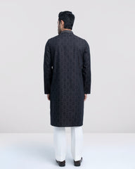 Regular Fit Embroidered Semi-Formal Panjabi