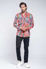 Y-Fit Printed Viscose Casual Shirt
