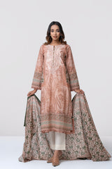 Smart Fit Embroidered and Printed Two-Piece Lawn