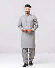 Regular Fit Embroidered Semi-Formal Kabli Set