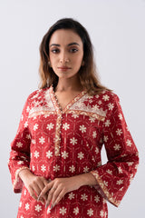Relaxed Fit Embroidered Ethnic Kurti