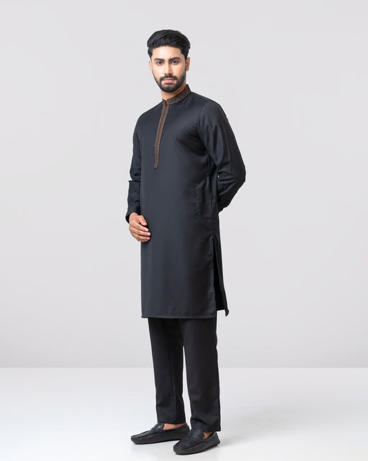 Regular Fit Embroidered Formal Ethnic Kurta Set