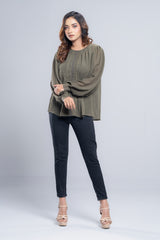 Textured Georgette Fashion Top