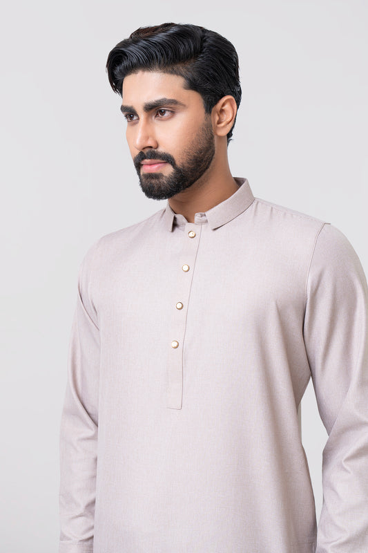 Regular Fit Blended Fabric Formal Kabli Set