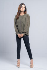 Textured Georgette Fashion Top