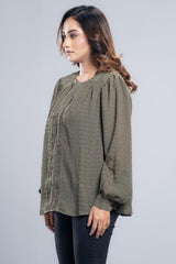 Textured Georgette Fashion Top