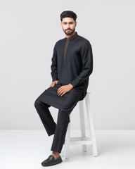 Regular Fit Embroidered Formal Ethnic Kurta Set