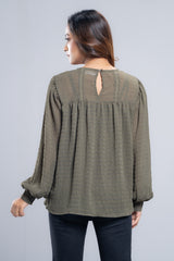 Textured Georgette Fashion Top